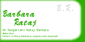 barbara rataj business card